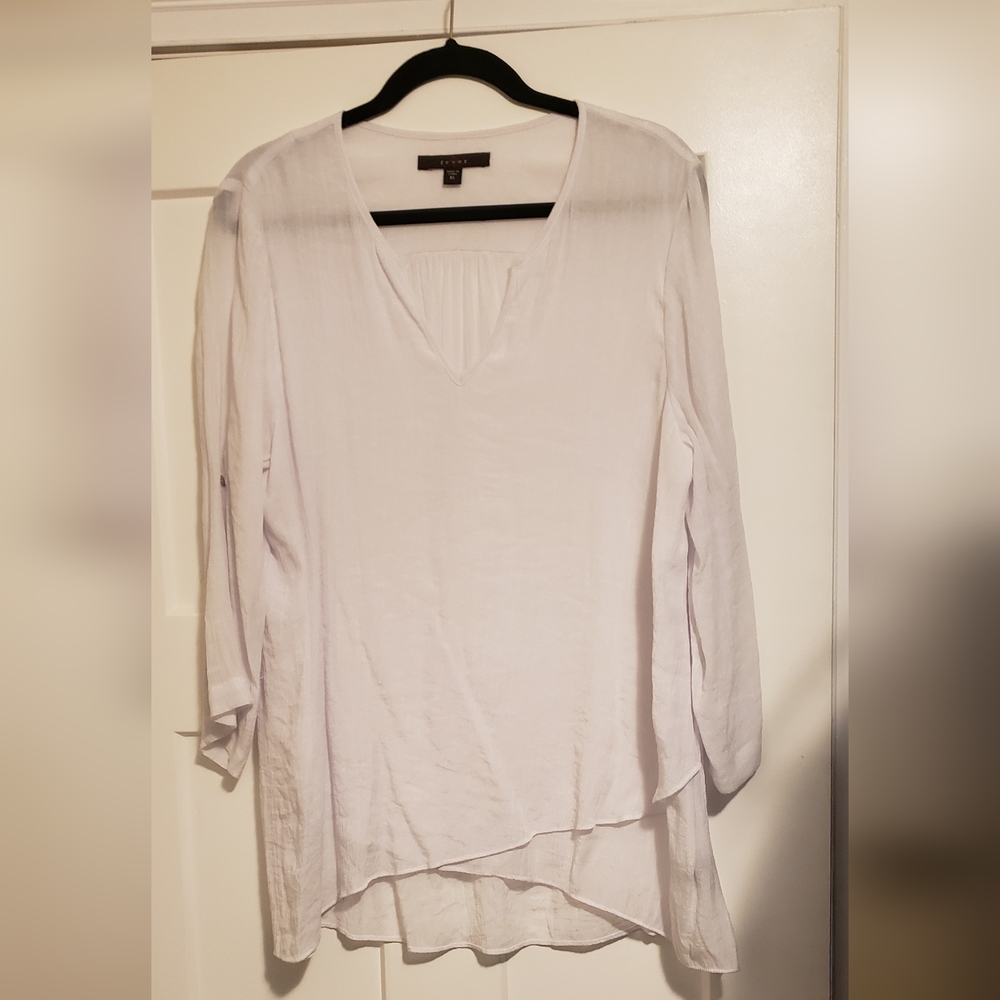 White Fever three quarter length sleeve